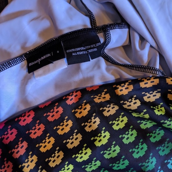 BLACK MILK SPACE INVADERS RAINBOW REV SKATER DRESS - Picture 7 of 7